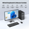 ZESTAW Klawiatura 104 i myszka przewodowa USB czarna