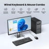 ZESTAW Klawiatura 104 i myszka przewodowa USB czarna