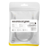 Kabel przewód sieciowy Ethernet Cat 5 RJ-45 1000Mb/s skrętka 0.5m czarny