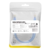Kabel przewód sieciowy Ethernet Cat 6 RJ-45 1000Mb/s skrętka 0.5m niebieski