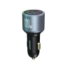 Ładowarka samochodowa 120W 2x USB-C 1x USB-A + kabel USB-C 100W ciemnoszara