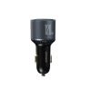 Ładowarka samochodowa 120W 2x USB-C 1x USB-A + kabel USB-C 100W ciemnoszara