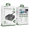 Stacja zasilania ładowarka PD 218W GaN z 4 portami 3x USB-C + USB-A szary