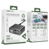 Stacja zasilania ładowarka PD 218W GaN z 4 portami 3x USB-C + USB-A szary