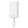 Mini Powerbank MagSafe 10000mAh 20W z kablem Lightning do iPhone 0.3m biały