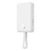 Mini Powerbank MagSafe 10000mAh 20W z kablem Lightning do iPhone 0.3m biały