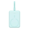 Mini Powerbank MagSafe 10000mAh 20W z kablem Lightning do iPhone 0.3m niebieski