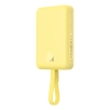 Mini Powerbank MagSafe 10000mAh 20W z kablem Lightning do iPhone 0.3m żółty