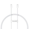 Kabel przewód USB-C 30W PD 480Mb/s Superior Series ll 1m biały