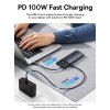 11w1 HUB Adapter USB-C USB-A / PD / HDMI / DP / RJ-45 / SD / TF czarny