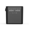 Uniwersalna ładowarka podróżna 2x USB-C 2x USB-A PD 45W wtyczki USA EU UK AU czarna