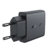 Mała płaska ładowarka sieciowa GaN PD 30W USB-A USB-C czarna