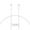 Kabel przewód USB-C - USB-C 240W PD 8K 60Hz 40Gb/s 1m biały
