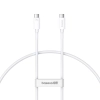 Kabel przewód USB-C - USB-C 240W PD 8K 60Hz 40Gb/s 1m biały