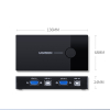 Przełącznik switch KVM 30357 dwa komputery jedna klawiatura mysz i monitor czarny