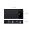 Przełącznik switch KVM 30357 dwa komputery jedna klawiatura mysz i monitor czarny