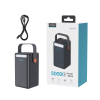 Mini stacja zasilania powerbank 50000mAh USB-A USB-C microUSB 65W czarna