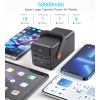 Mini stacja zasilania powerbank 50000mAh USB-A USB-C microUSB 65W czarna