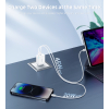 Ładowarka sieciowa GaN 2x USB-C PD 65W biała