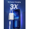 Ładowarka sieciowa GaN USB-C PD 30W biała