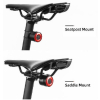 Lampa rowerowa tylna czerwona system STOP cztery tryby pracy