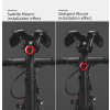 Lampa rowerowa tylna czerwona system STOP cztery tryby pracy