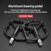 Zestaw pedałów rowerowych MTB atntypoślizgowe stop aluminium czarny