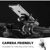 Uchwyt rowerowy na kierownicę do telefonu ze stopu aluminium - czarny