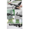 Zestaw gripów rączek rowerowych z rogami antypoślizgowe - czarny
