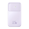 Powerbank z wyświetlaczem 10000mAh 22.5W + kabel USB-A / USB-C fioletowy