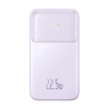 Powerbank z wyświetlaczem 10000mAh 22.5W + kabel USB-A / USB-C fioletowy