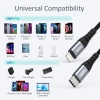 Kabel przewód do iPhone USB-C - Lightning 480Mb/s 3A 1.2m - czarny