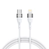 Kabel przewód do iPhone USB-C - Lightning PD 27W 2m biały