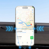 Uchwyt na telefon z ładowarką indukcyjną 15W na deskę rozdzielczą samochodu czarny