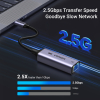 Adapter karta sieciowa Ethernet USB-C - RJ45 2.5G szary