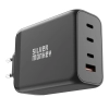 Mocna ładowarka GaN 200W 3xUSB-C PD USB-A QC 3.0 czarna