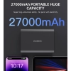 Powerbank stacja zasilania 27000 mAh 2x USB-A 2x USB-C 100W - czarny
