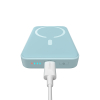 Powerbank indukcyjny Magnetic Mini 10000 mAh 20W + kabel USB-C - niebieski