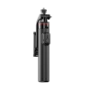 Selfie stick teleskopowy z pilotem stojak tripod na telefon 1.3m - czarny