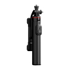 Selfie stick teleskopowy z pilotem + 2x lampka LED stojak tripod na telefon 1.3m - czarny