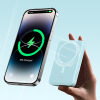 Powerbank indukcyjny Magnetic Mini 10000 mAh 30W + kabel USB-C - niebieski