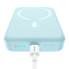 Powerbank indukcyjny Magnetic Mini 10000 mAh 30W + kabel USB-C - niebieski
