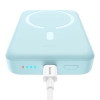 Powerbank indukcyjny Magnetic Mini 10000 mAh 30W + kabel USB-C - niebieski