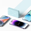 Powerbank indukcyjny Magnetic Mini 10000 mAh 30W + kabel USB-C - niebieski
