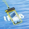 Etui wodoodporne do telefonu 7.2'' IPX8 Deep Dive 4 warstwy - czarno-żółte