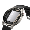 Smartwatch okrągły Venture Series z opcją odbierania połączeń + srebrna bransoleta - szary