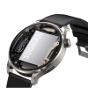Smartwatch okrągły Venture Series z opcją odbierania połączeń + srebrna bransoleta - szary