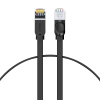 Kabel sieciowy RJ45 płaski High Speed Ethernet CAT6 3m - czarny