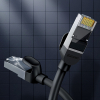 Kabel sieciowy RJ45 płaski High Speed Ethernet CAT6 3m - czarny