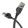 Kabel sieciowy RJ45 płaski High Speed Ethernet CAT6 3m - czarny